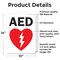 Signmission AED Sign (with graphic), 10 in W x Rectangle, Vinyl Decal OS-2PACK-MISC-D-1014-L-19478 - alternate 6
